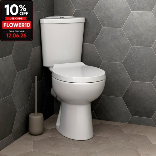 Bathroom close coupled corner - bathroom,