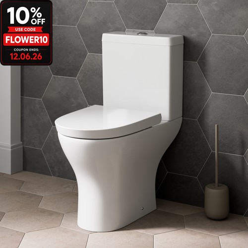 Close coupled toilet modern - toilet,