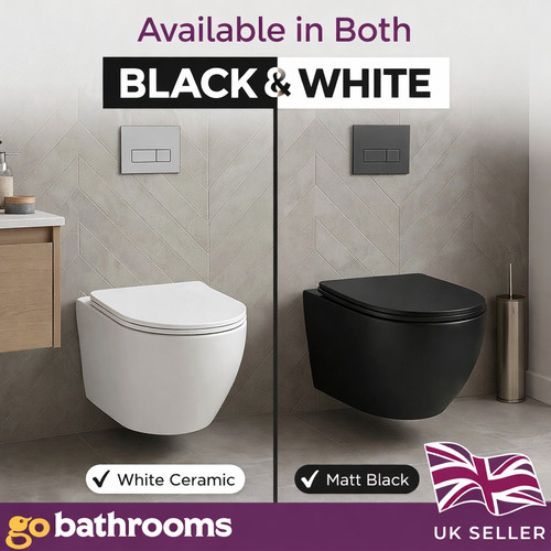 Wall hung toilet 490mm short - 490mm,