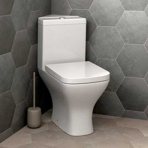 Bathroom corner toilet close - toilet,