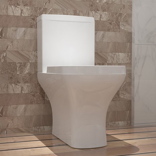 Bathroom close coupled toilet - bathroom,