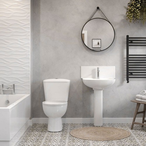 Modern bathroom suite - bathroom,