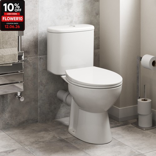 Rimless close coupled toilet - rimless,