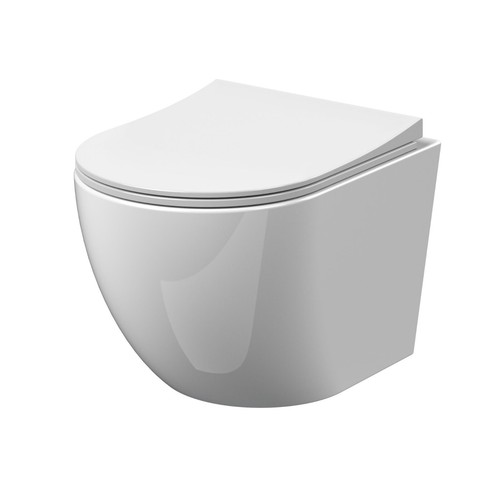 Modern rimless wall hung - wall,