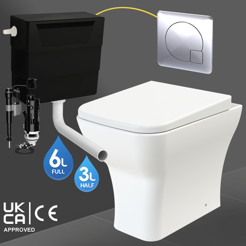 Back wall toilet - to, rimless