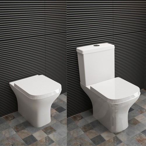 Bathroom close coupled - &, back