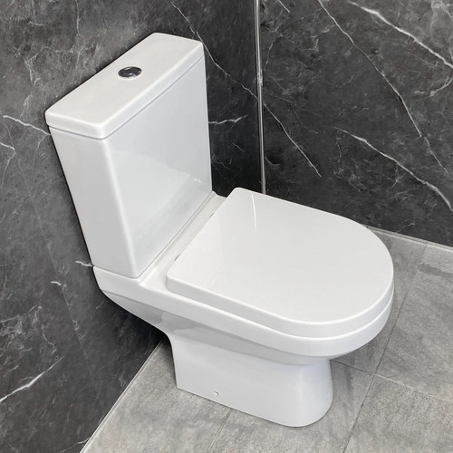 Comfort height toilet rimless - height,