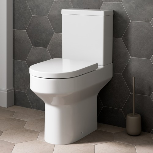 Modern bathroom rimless toilet - rimless,