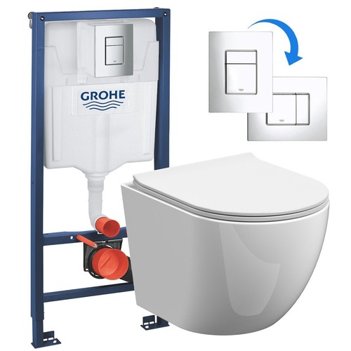 Wall hung toilet pan - wall,